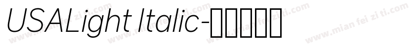 USALight Italic字体转换